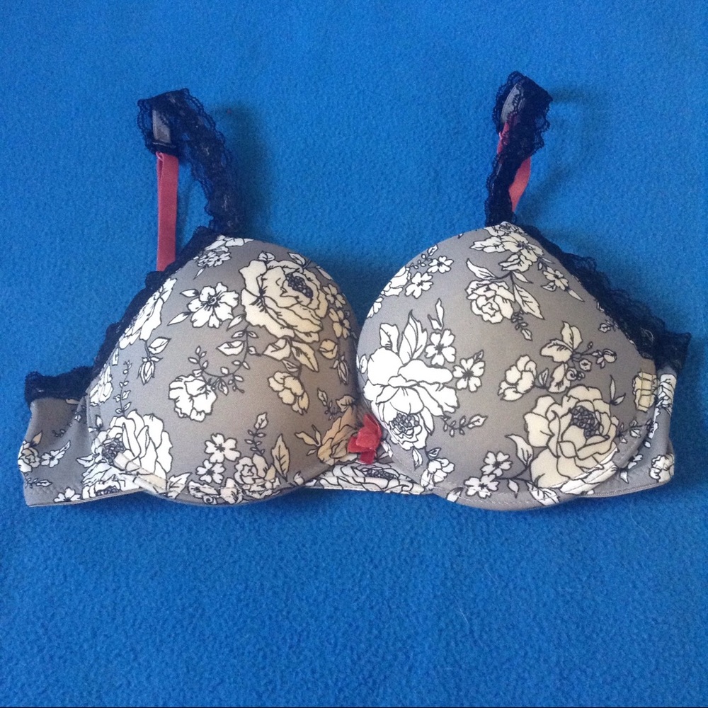 Marilyn Monroe Floral Push Up Bra - Size 34C